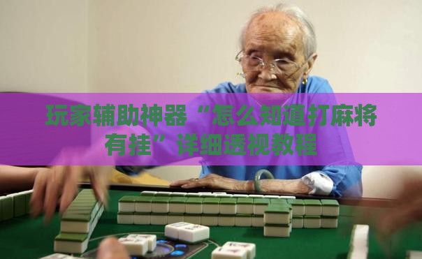 玩家辅助神器“怎么知道打麻将有挂”详细透视教程