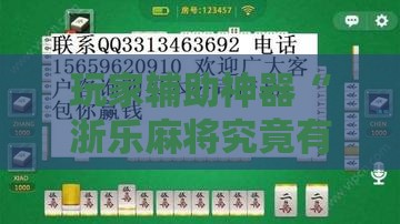 玩家辅助神器“浙乐麻将究竟有没有挂吗”通用版下载教程