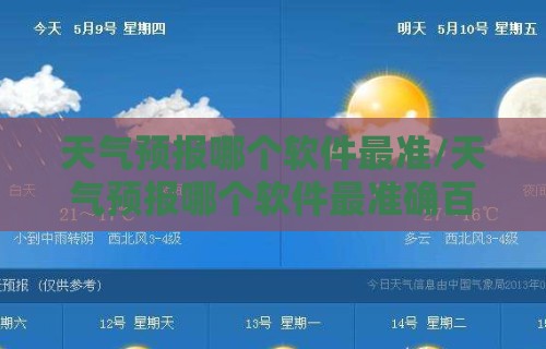 天气预报哪个软件最准/天气预报哪个软件最准确百度知道 天气预报哪个软件最准/天气预报哪个软件最准确百度知道