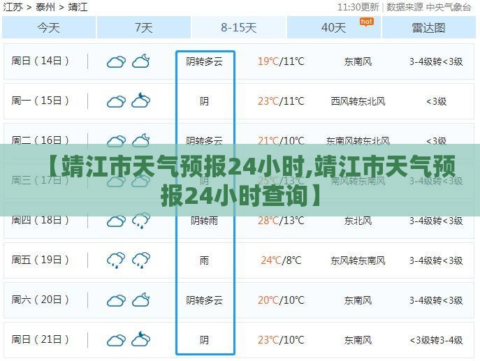 【靖江市天气预报24小时,靖江市天气预报24小时查询】 【靖江市天气预报24小时,靖江市天气预报24小时查询】